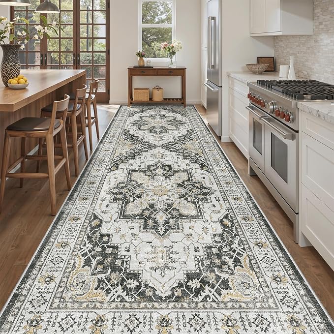 Madane 4x12 Wide Hallway Runner Rug Washable - Image 2