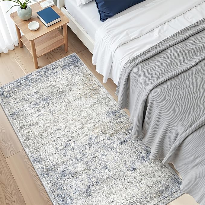 2x4 Rug Runners for Hallways Non Slip, Nursery Room, Soft Runner Rug, Stain - Image 4