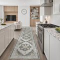 Madane Hallway Runner Rug 2'6''x14' Kitchen Runners Vintage, Stain-Resistant by Madane