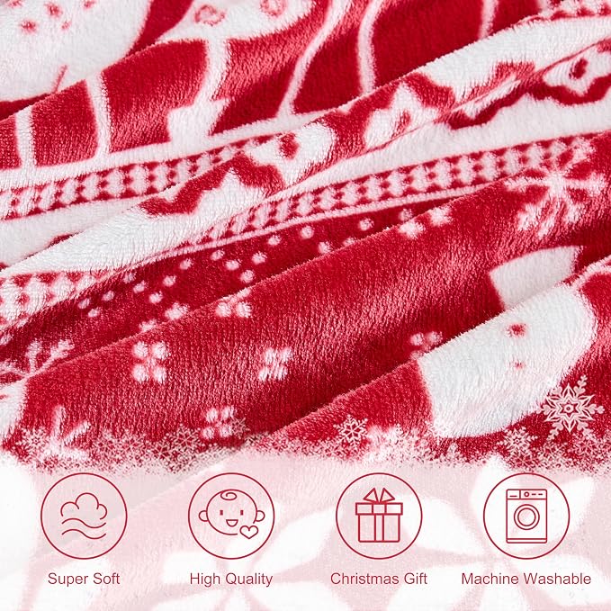 Edenleaf Christmas Blanket Soft Cozy Fleece Throws - Image 6