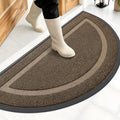 OLANLY Half Circle Front Door Mat Outside 47x23 All-Season Rubber Doormat | by OLANLY