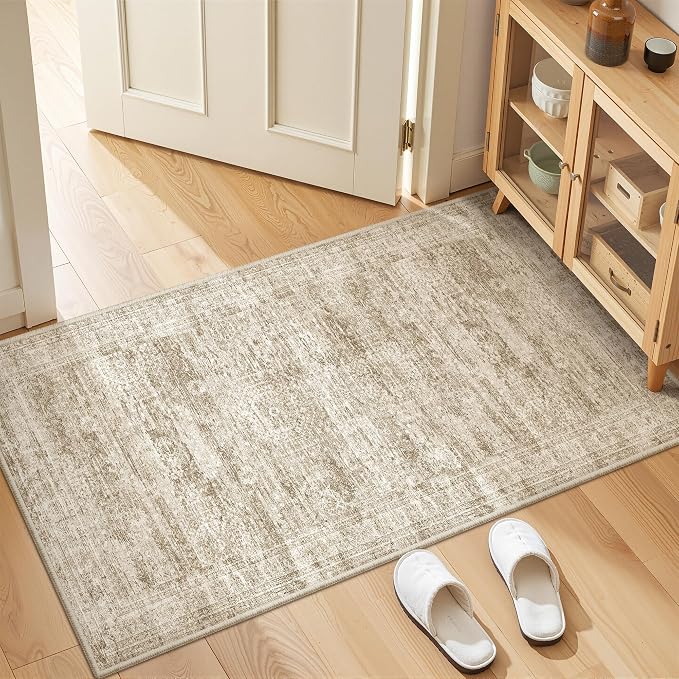 2x4 Rug Runners for Hallways Non Slip, Nursery Room, Soft Runner Rug, Stain by Restydon