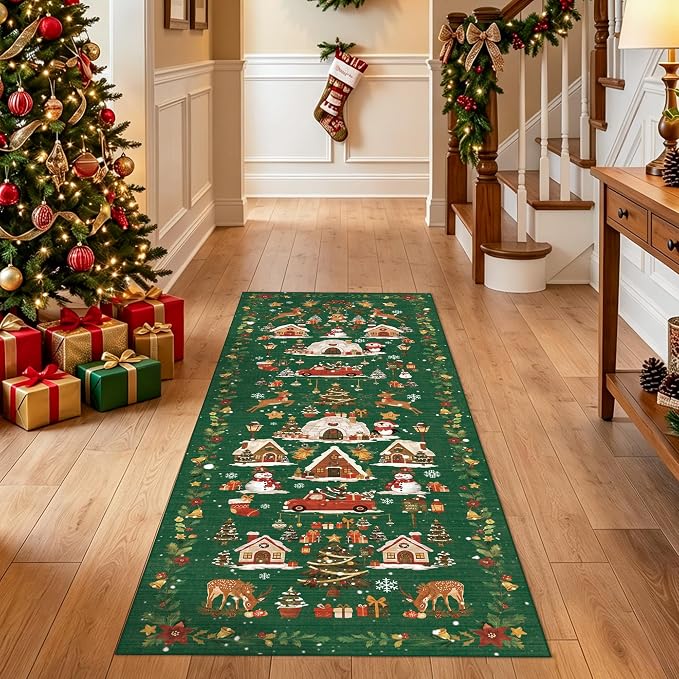 2x5 Christmas Runner Rug for Hallway - Image 9
