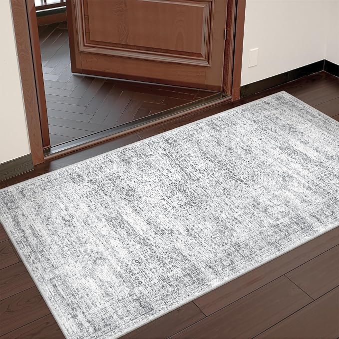 2x4 Rug Runners for Hallways Non Slip, Nursery Room, Soft Runner Rug, Stain by Restydon