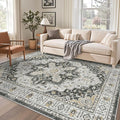 Madane 6x9 Area Rugs for Living Room, Soft Vintage Washable Rug, Dining Bedroom by Madane