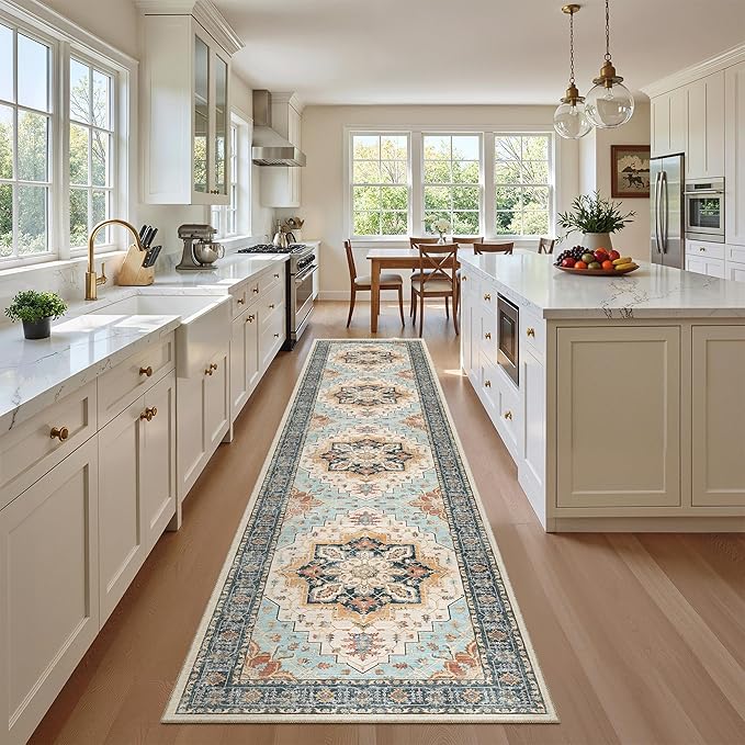 Madane Washable Runner Rugs 2x10 Long by Madane