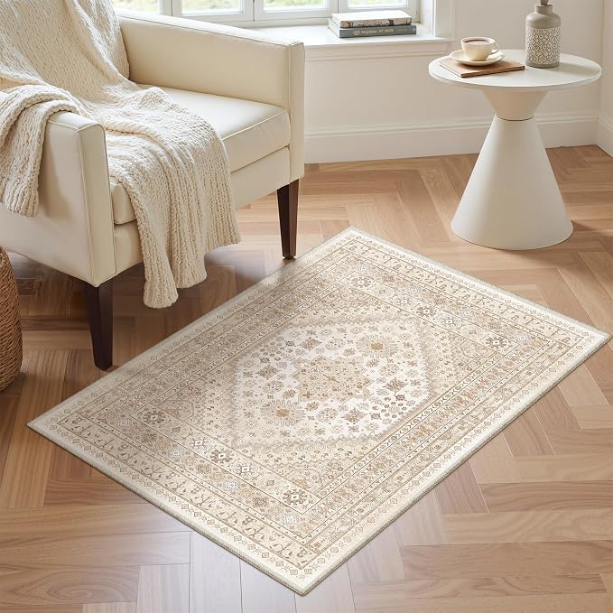 2x3 Rug Non Slip, Small Washable Entryway Rug, Runner - Image 4