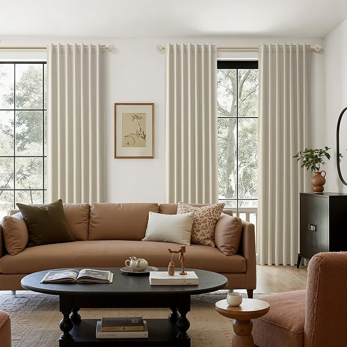 Extra Long 100% Blackout Linen Curtains - Image 9