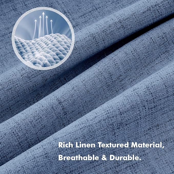 MIULEE 100% Blackout Linen Curtains - Image 3
