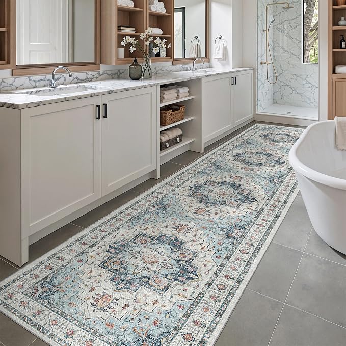 Madane Hallway Runner Rug 2'6''x12' Kitchen Runners Vintage, Entryway and - Image 5
