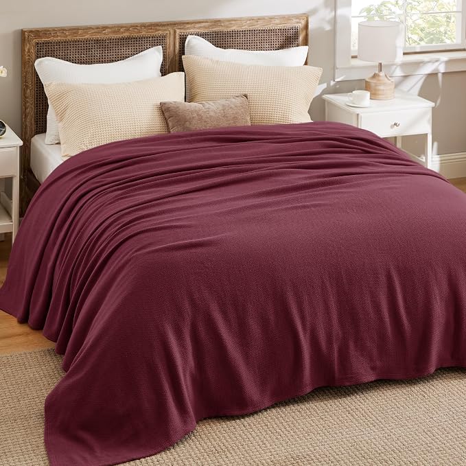 Bedsure GentleSoft 100% Cotton Blanket King Size - Image 5