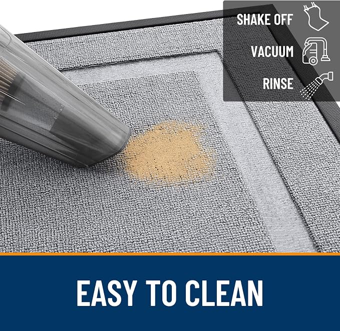 OLANLY Front Door Mat Outside 71x47, All-Season Heavy-Duty Rubber Doormat | - Image 5