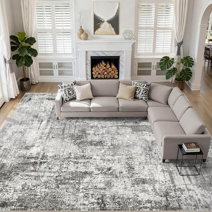 LOONGRUG 10x14 Area Rugs Washable Large Neutral Modern Living Room Rug | by LOONGRUG