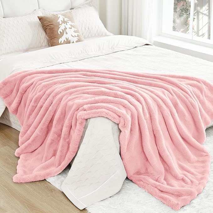 Luxury Faux Rabbit Fur Throw Blanket - Image 7