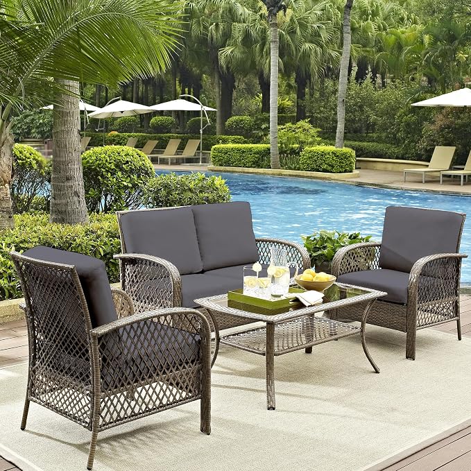 14Pcs Outdoor Cushion Covers, Elastic Patio Cushion Covers | Washable, - Image 6