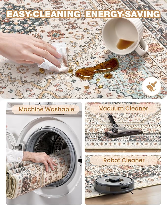 Kitchen Runner Rug Non Slip Washable Rugs 2.5x8, Carpet Runner - Image 6