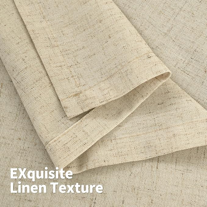 YoungsTex Burlap Linen Curtains 45 Inch Length - Image 6