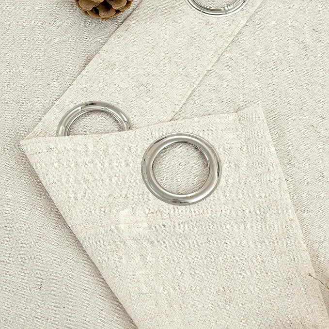 YoungsTex 84 Inches Length Linen Curtains - Image 9