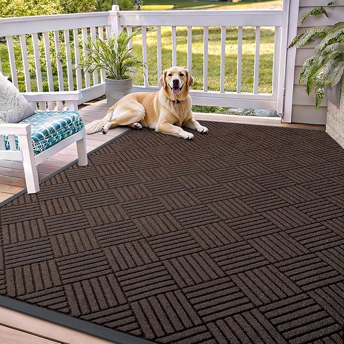 OLANLY Front Door Mat Outside Entrance 71x47, Waterproof Heavy-Duty Doormat | by OLANLY