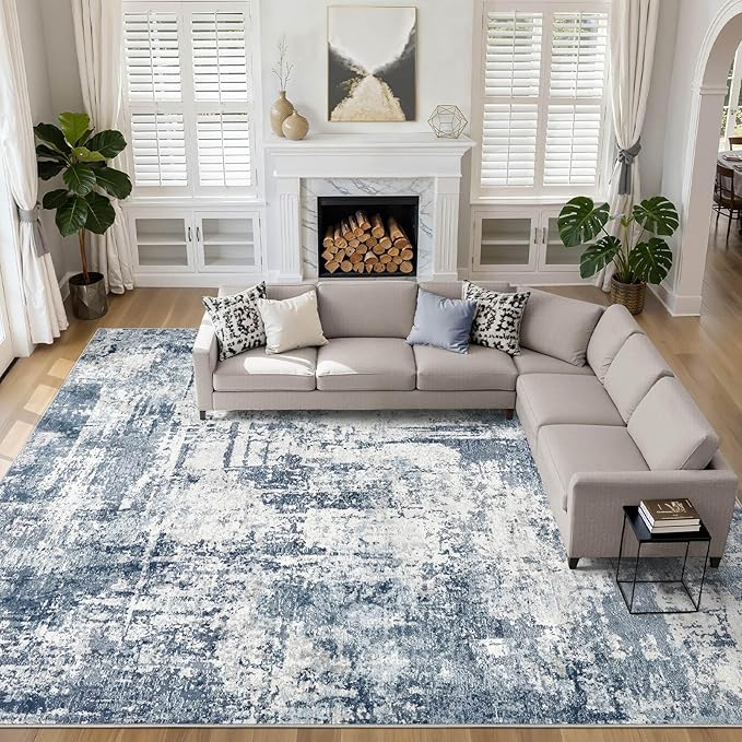 LOONGRUG 10x14 Area Rugs Washable Large Neutral Modern Living Room Rug | by LOONGRUG