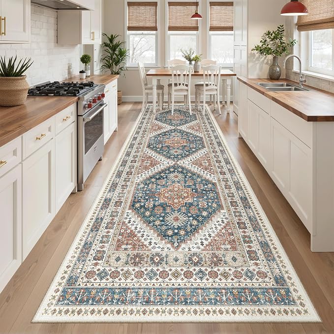 Madane Hallway Runner Rug 3x10 Washable Kitchen Runners 10ft, Low-Pile - Image 3