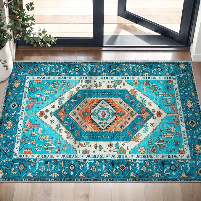 SERISSA 2x3 Washable Non Slip Boho Small Area Rug - Image 5