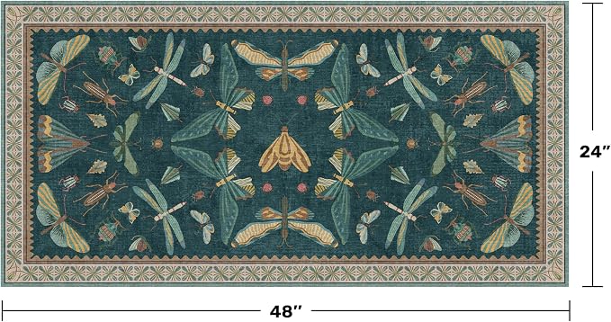 Emerald Green Entry Rugs for Inside House - Image 2