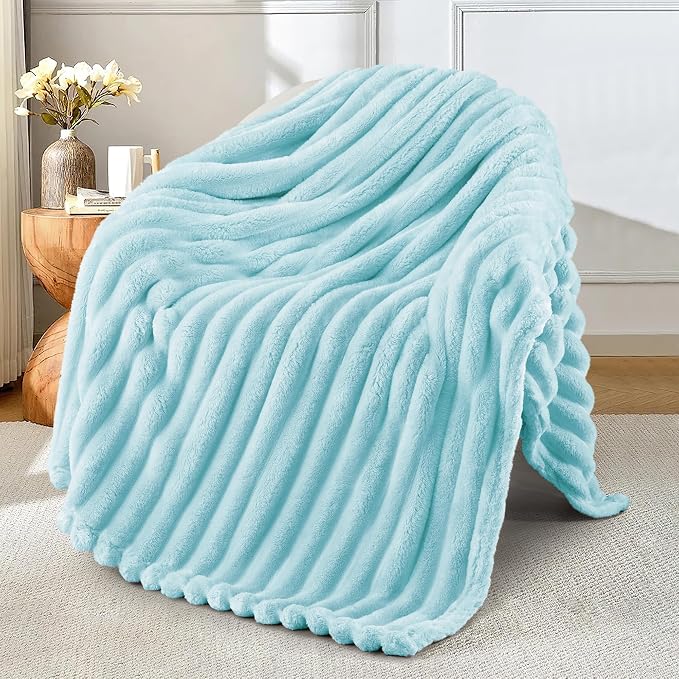 Exclusivo Mezcla Striped Fleece Throw Blanket by ExclusivoMezcla