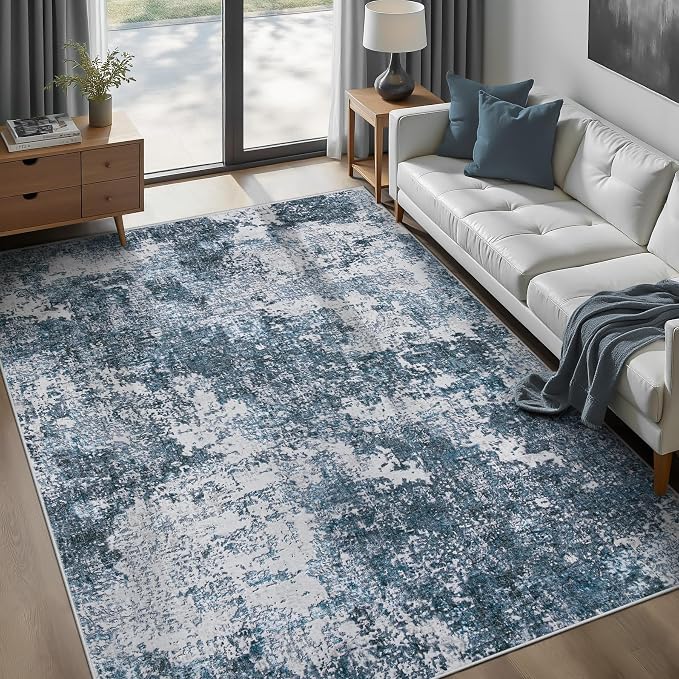 pmtsns Area Rugs 6x9 for Living Room: Washable Rug Modern Abstract Neutral Soft by pmtsns