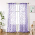 Furman Extra Long Sheer Curtains 96 inches Long by OWENIE