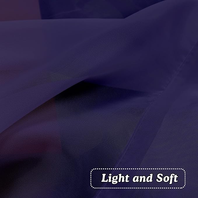 Purple Kitchen Sheer Curtains 36 inches Long, Short Kitchen Window Treatment - Image 5
