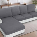 H.VERSAILTEX Sectional Couch Covers 4 Pieces Sofa Seat Cushion Covers L Shape by HVERSAILTEX