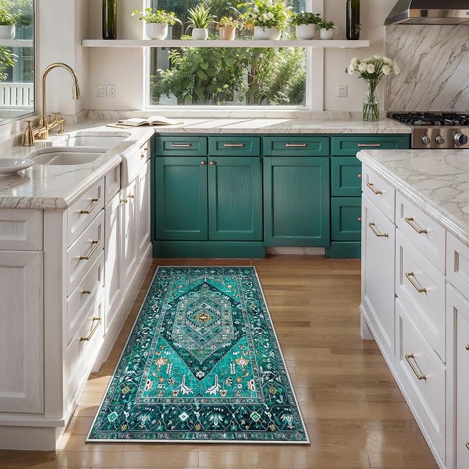 SERISSA 2x4 Washable Non Slip Boho Runner Rug - Image 2