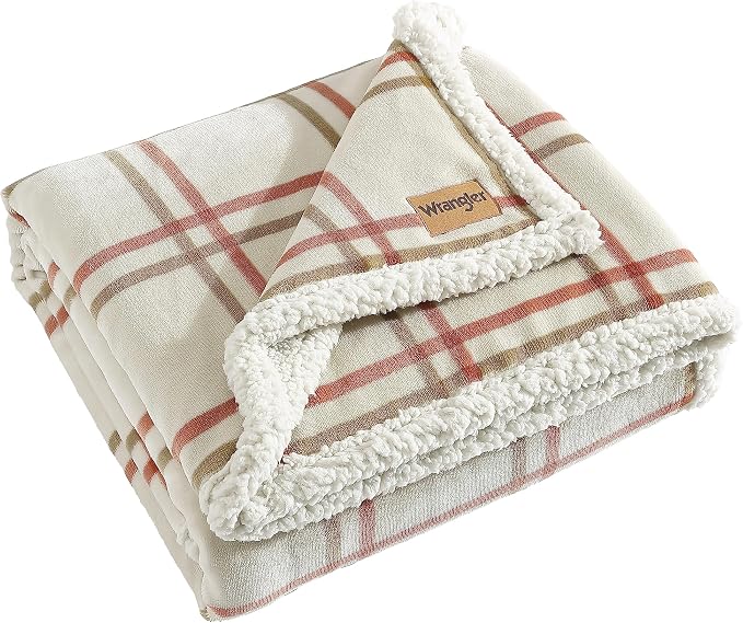 Wrangler - Throw Blanket, Soft Plush Fleece Bedding, Western Decor by Wrangler%C2%AE