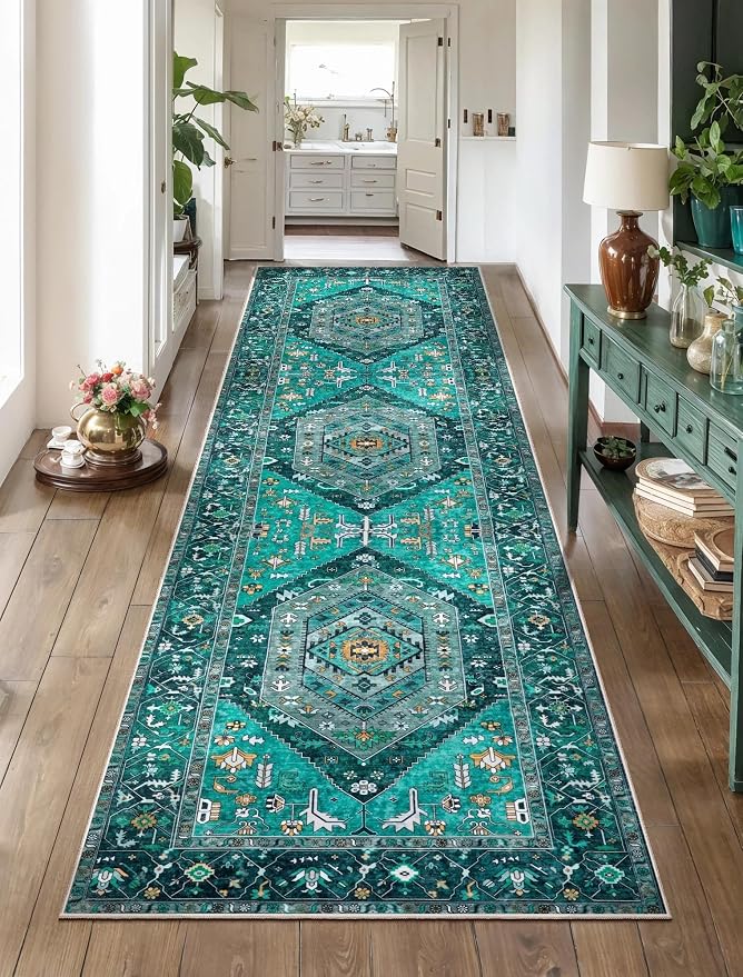 SERISSA 2'6"x8' Washable Non Slip Boho Runner Rug by SERISSAHomeDecorCollection