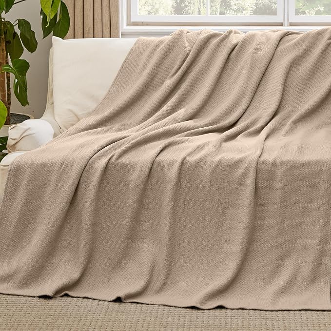 Bedsure GentleSoft 100% Cotton Blanket Twin XL Size - Image 5