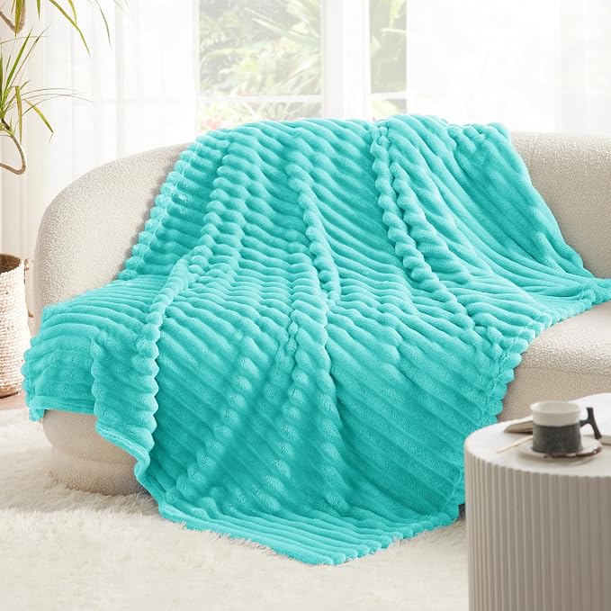 Bedsure Soft Twin XL Blanket for Bed Dorm Blue Fog 66"x90" | Birthday Gifts for - Image 6