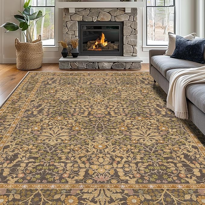 Extra Large 10x14 Area Rug for Living Room, Washable Rugs for Dining Room - Image 3