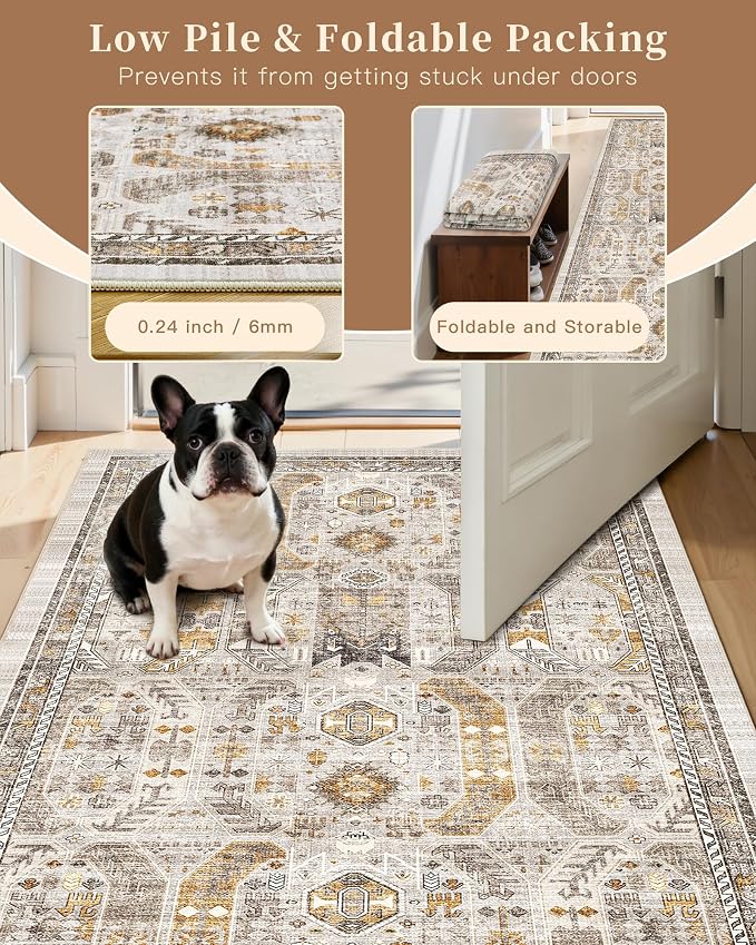 Madane Washable Runner Rug 3x6 Runners - Image 6