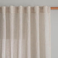 MYSKY HOME Natural Linen Sheer Curtains 63 Inch Length by MYSKYHOME