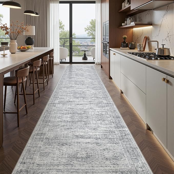 2x12 Runner Rug Non Slip, Washable Hallway Runner Rug, Laundry Room, Soft - Image 4