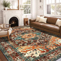 Yamaziot 8x10 Large Area Rug, Non-Slip Washable Boho Living Room Rug | Stain by Yamaziot