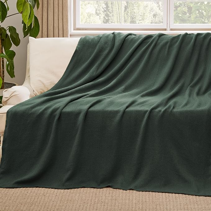 Bedsure GentleSoft 100% Cotton Blanket Full Size - Image 5