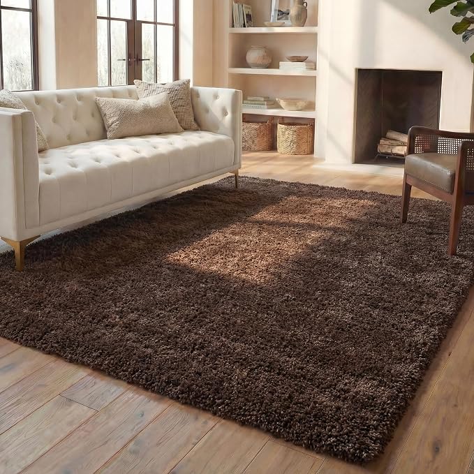 SAFAVIEH California Shag Rug 6x8, Plush Brown SG151-2727 - Image 3