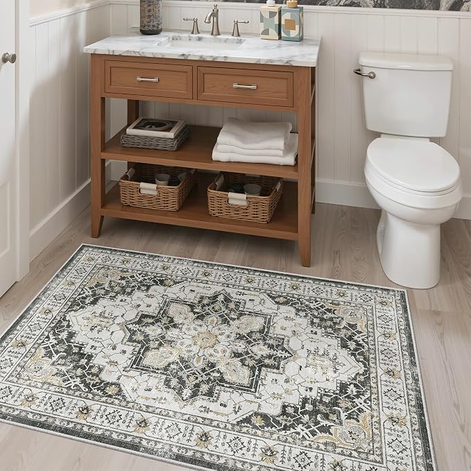 Madane Washable Entry Rug 3x4 Area Rugs - Image 4