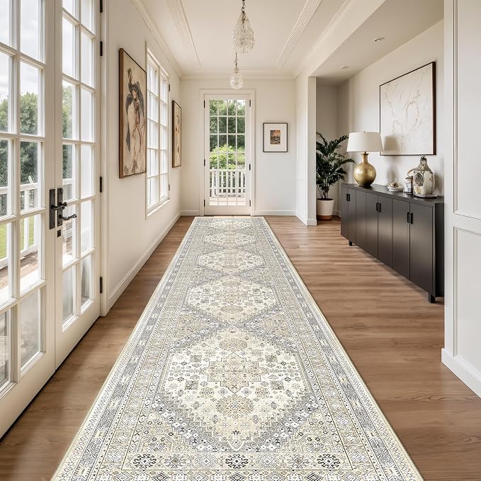 Washable Runner Rug 2.5x16, Non-Slip Long Kitchen Rugs, Soft Hallway Runner - Image 4