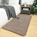 Small Area Rugs for Bedroom, 2×4 Non Slip Runner Rug, Matte Brown | Washable by AROGANAREARUG