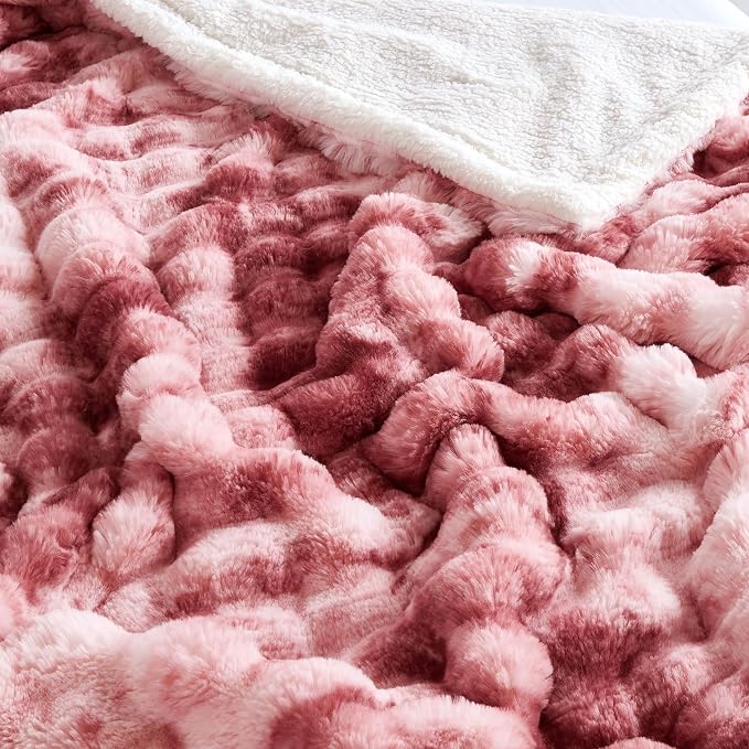 50x60 Inches Ultra-Soft Fuzzy Faux Fur Plush Throw Blanket - Image 7