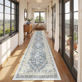 Hallway Runner Rug 2x12 Extra Long Washable Runner, Non Slip Runner by Restydon