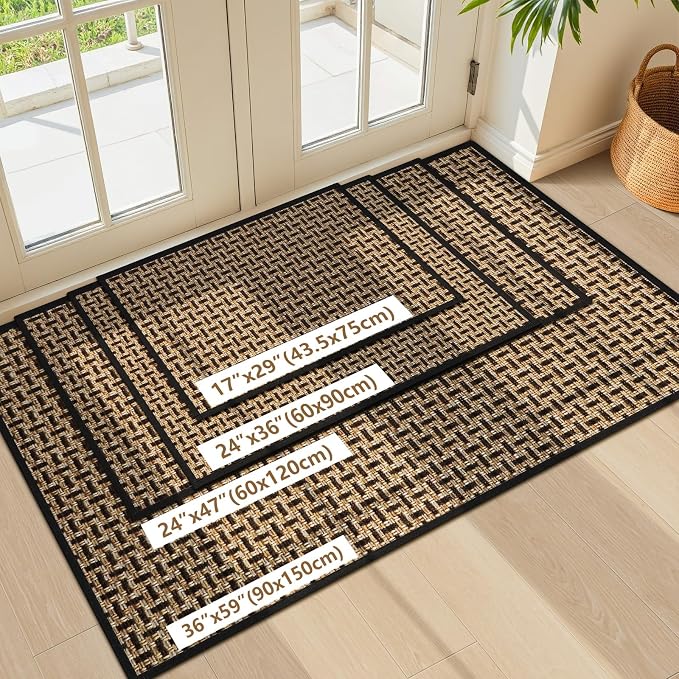 Door Mat Indoor Entrance 17"x29", Absorbent Indoor Door Mat, Non Slip Rubber - Image 7